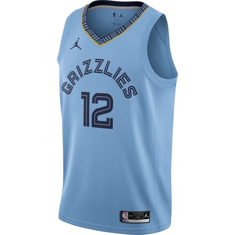 Men's Memphis Grizzlies Ja Morant Jordan Light Blue 2020/21 Swingman Jersey - Statement Edition-Pro Kit Vault | Brand New 26/27 Sports Jerseys